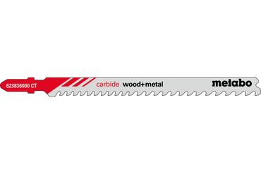 Metabo Stichsägeblätter "carbide wood + metal" 108/3,5-5mm 3 Stück (623836000) 