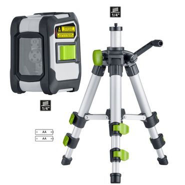 Laserliner CompactCross-Laser Work Set mit Kurbelstativ