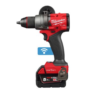 Milwaukee M18 FUEL ONE-KEY Akku-Bohrschrauber M18 ONEDD3-502X, 2x 5,0 Ah + Lader in HD-Box