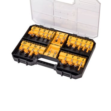 DeWALT Hartmetall (HM) Fräser-Set 22-tlg mit 8 mm Schaft DT90017-QZ