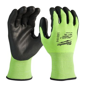 Milwaukee Hi-Vis Schnittschutzhandschuhe Klasse 3/C Größe 10 (XL)