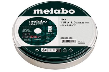 Metabo 10 Trennscheiben-SP 115x1,0x22,23- 100 Jahre (616398000) 