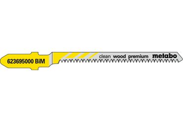 Metabo 5 Stichsägeblätter "clean wood premium" 57/ 1,4 mm, BiM (623695000)