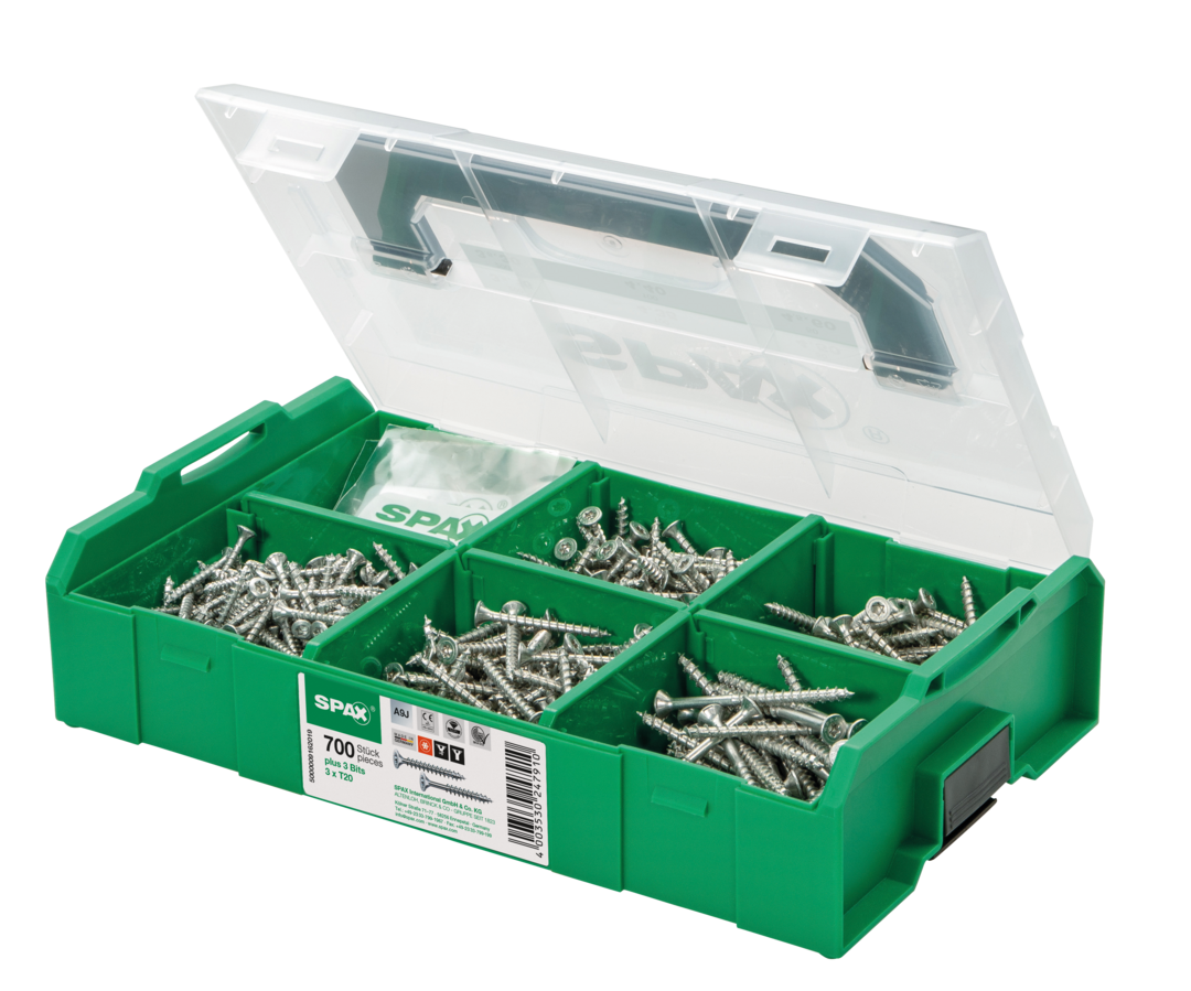 SPAX L-Boxx Mini Lege Montagedoos - Perfecte Opbergbox Voor Schroeven En Gereedschap