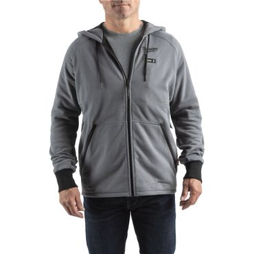 Milwaukee 12 V Akku-Heiz-Kapuzenpullover Herren grau M12 HHGREY4-0 (XXL) ohne Akku und Ladegerät 