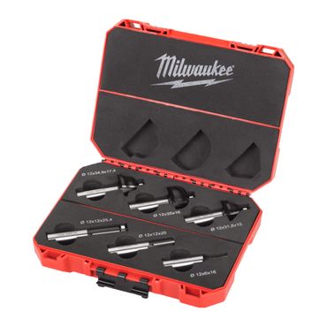 Milwaukee HM-Fräsersatz für Oberfräsen 12 mm Schaft, 6-tlg.