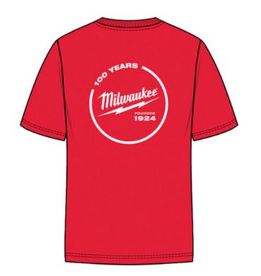 Milwaukee T-Shirt "100 Jahre Milwaukee" rot Größe XL