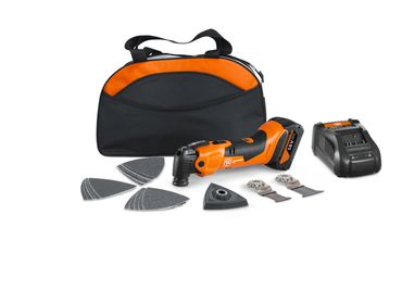 Fein Akku MULTIMASTER AMM 500 Plus AS, 1x 4,0 Ah und Ladegerät in Nylon-Tasche