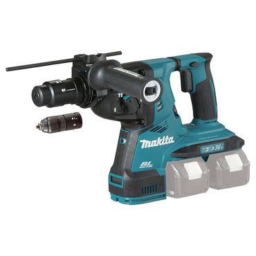 Makita Marteau combiné sans fil DHR283ZWJU SDS-PLUS 2x18V Solo avec aspiration dans MAKPAC