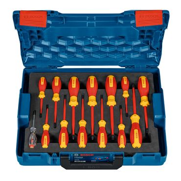 Bosch Combo Kit VDE-Schraubendreher-Set gemischt, 14-tlg. inkl. L-Boxx