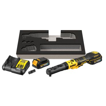 DeWALT Akku-Ratsche DCF510E2G, 3/8-1/2Z, 18V, 1x 1,7Ah Powerstack und Ladegerät