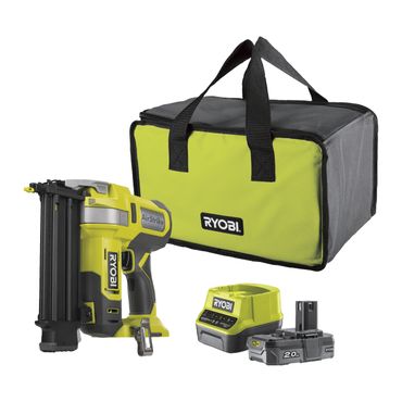 RYOBI 18 V ONE+ Akku-Nagler R18GN18-120S, 1x 2,0Ah und Ladegerät in Werkzeugtasche
