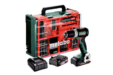 Metabo Akku-Bohrschrauber BS 18 L BL Set2x 2,0 Ah und Ladegerät mit Mobiler Werkstatt