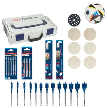 Gotools Bosch Set Holz inkl. adidas EM 2024 Mini Fußball Gr. 1