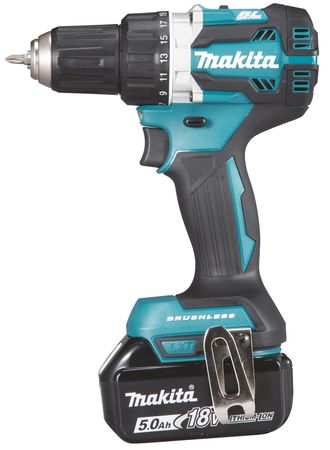 Makita Akku-Bohrschrauber DDF484RTE, 18 V, 2x 5,0 Ah und Ladegerät im Transportkoffer