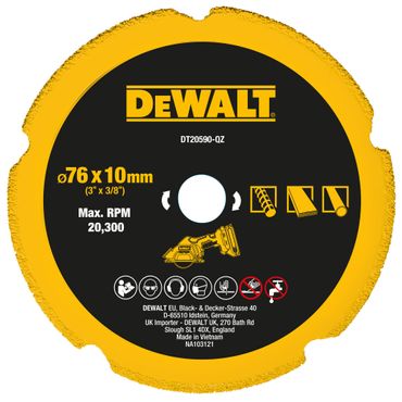 DeWALT Diamanttrennscheibe Multimaterial DT20590, 76mm