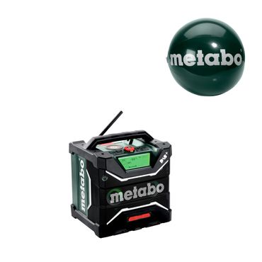 Metabo Akku-Baustellenradio RC 12-18 32W BT DAB+ & Metabo aufblasbarer Wasserball 