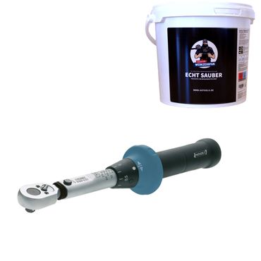 Hazet Drehmomentschlüssel 1/4" 2,5-25 Nm & Polytex Reinigungstücher "ECHT SAUBER" im Eimer Hazet Drehmomentschlüssel 1/4" 2,5-25 Nm & Polytex Reinigungstücher "ECHT SAUBER" im Eimer