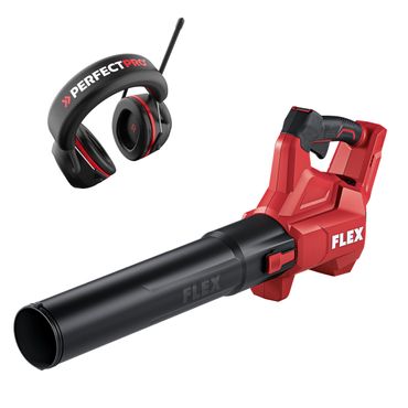 Flex Akku-Gartenpaket Blow + Sound - Laubbläser & PerfectPro EarProtection H-40