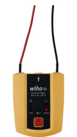 Wiha Durchgangsprüfer bis 400 V AC, CAT II inkl. 2x AAA-Batterien (45222)