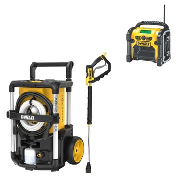 DeWALT Akku-Hochdruckreiniger DCMPW1600N & Kompakt-Radio XR Li-Ion mit DAB+ DCR020