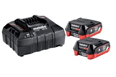 Metabo Basis-Set 2x LiHD 12V 4,0 Ah Akkus + Lader ASC55 im Karton