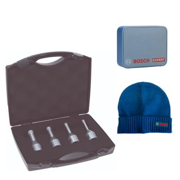 Bosch Diamanttrockenbohrer-Set Dry Speed, 4-teilig, 6 - 12 mm &  JBL GO2 Lautsprecher, Beanie