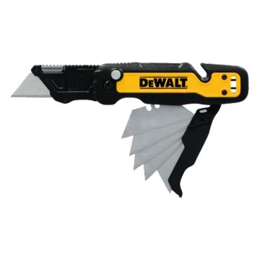 DeWALT 3.0 Klappmesser mit feststehender Trapezklinge und Klingenmagazin DWHT10992-0