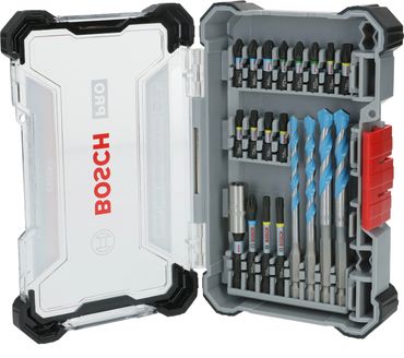 Bosch PRO Impact Schrauberbits und Multi Construction Bohrer Set, 20-tlg.