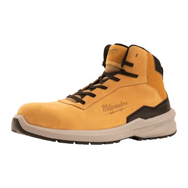 Milwaukee Größe 45 FLEXTRED S3S Sicherheits-Schnürstiefel Leder braun