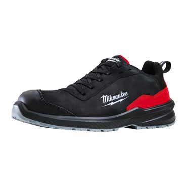 Milwaukee Größe 47 FLEXTRED S3S Sicherheits-Halbschuh Leder schwarz