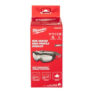 Milwaukee klar Hoch-Profil-Vollsichtschutzbrille belüftet