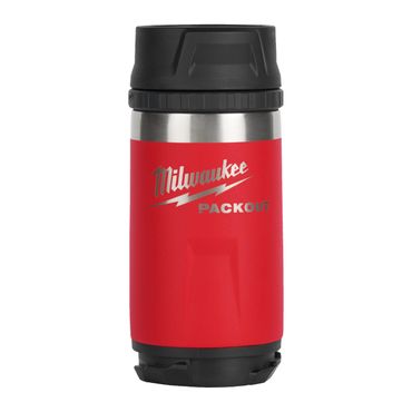 Milwaukee PACKOUT Isolierbecher 355 ml mit Trinkdeckel, rot 