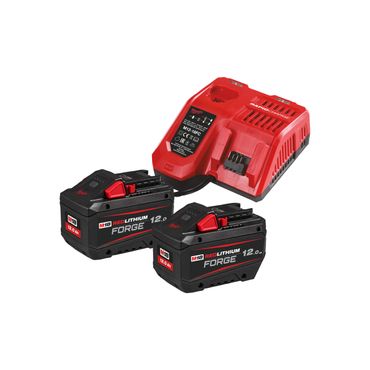 Milwaukee M18 FORGENRG Akku-Starter-Set M18 FORGENRG-122, 2x 12,0 Ah und Ladegerät