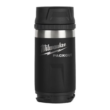 Milwaukee PACKOUT Isolierbecher 355 ml mit Trinkdeckel, schwarz 