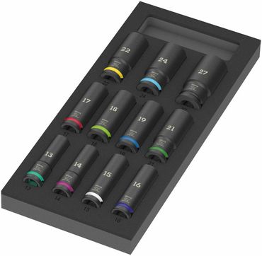 Wera 9725 Schaumstoffeinlage 8790 C Impaktor Deep Set 1, 11-teilig