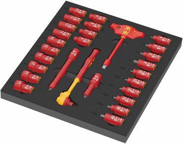 Wera 9726 Schaumstoffeinlage 8007 B Zyklop VDE Set 1, 28-teilig