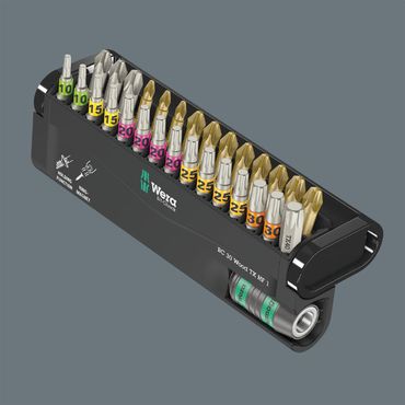 Wera Bit-Check 30 Wood TORX HF, 30-tlg. mit Haltefunktion