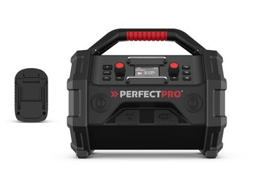 PerfectPro Baustellenradio-Set ROCKTAGON 18V AMPShare + Makita 18V-Adapter