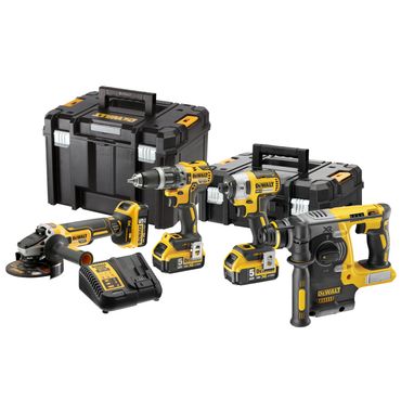 DeWALT Akku-Kombopack DCK422P3T, 18 Volt DCD796 + DCH273 + DCF887 + DCG405 + 3x 5,0 Ah DeWALT Akku-Kombopack DCK422P3T, 18 Volt DCD796 + DCH273 + DCF887 + DCG405 + 3x 5,0 Ah