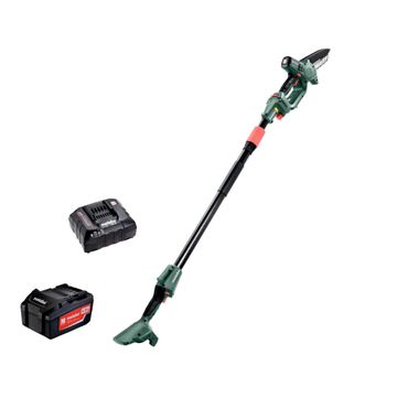 Metabo Akku-Gehölzsäge MS 18 LTX 15 Set mit Teleskopstab mit Akku 4,0 Ah & Ladegerät Metabo Akku-Gehölzsäge MS 18 LTX 15 Set mit Teleskopstab mit Akku 4,0 Ah & Ladegerät