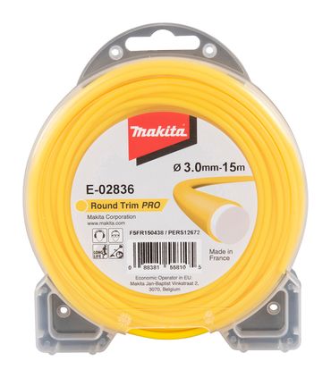 Makita Mähfaden rund 3,0 mm x 15 m, E-02836
