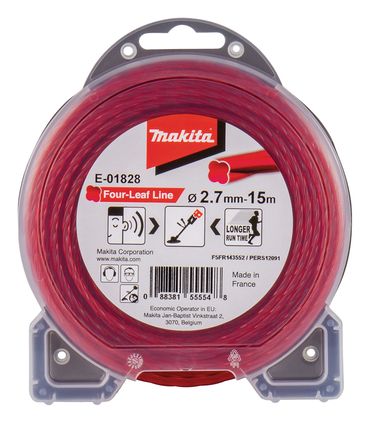 Makita Mähfaden Four Leaf 2,7 mm x 15 m, E-01828