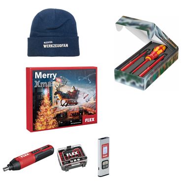 Flex Werkzeug Adventskalender - Weihnachtskalender 2024 Wera 817/4 VDE & EW Strickmütze