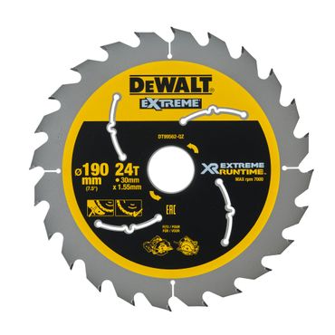 DeWALT Kreissägeblatt XR Extreme Runtime 190/30 mm 24 WZ/FZ, DT99562