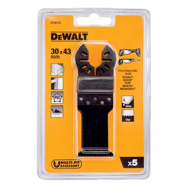 DeWALT Multi-Tool Sägeblatt 43x30 mm 5 Stück DT20725