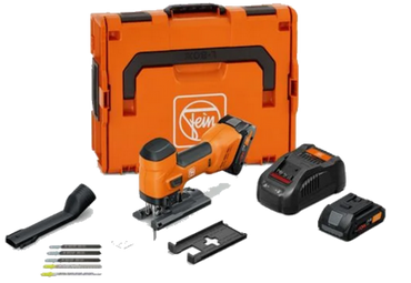 Fein Akku-Stichsäge ASTS 18-26 AS, 2x 4,0 Ah und Ladegerät in L-BOXX 136