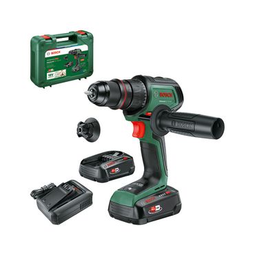 Bosch Akku-Bohrschrauber AdvancedDrill 18V-80 QuickSnap,2x PBA 18V 2.5 Ah und Ladegerät