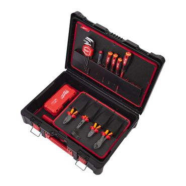 Milwaukee im PACKOUT Koffer Elektriker-Handwerkzeuge Set 62-teilig