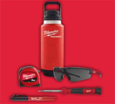 Milwaukee Promo-Set mit PACKOUT Isolierflasche